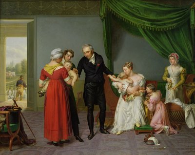 Baron Jean Louis Alibert Performing the Vaccination Against Smallpox in the Chateau of Liancourt by Constant Joseph Desbordes